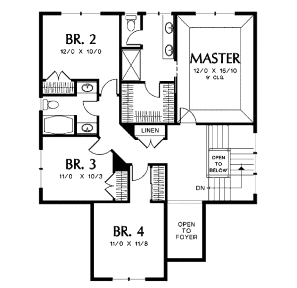 Dream House Plan - European Floor Plan - Lower Floor Plan #48-401