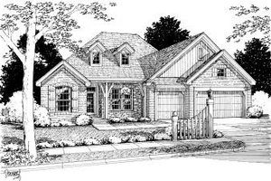 Traditional Exterior - Front Elevation Plan #20-323