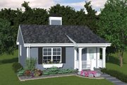 Cottage Style House Plan - 1 Beds 1 Baths 576 Sq/Ft Plan #57-267 