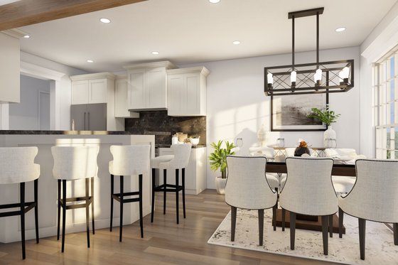 Interior - Kitchen 3 for European House Plan #17-2378 - 3 bed, 2 bath