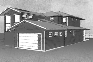 Exterior - Other Elevation 1 for European House Plan #1101-16 - 4 bed, 3.5 bath