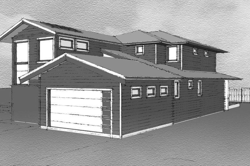 House Blueprint - Exterior - Other Elevation 1 for European House Plan #1101-16 - 4 bed, 3.5 bath