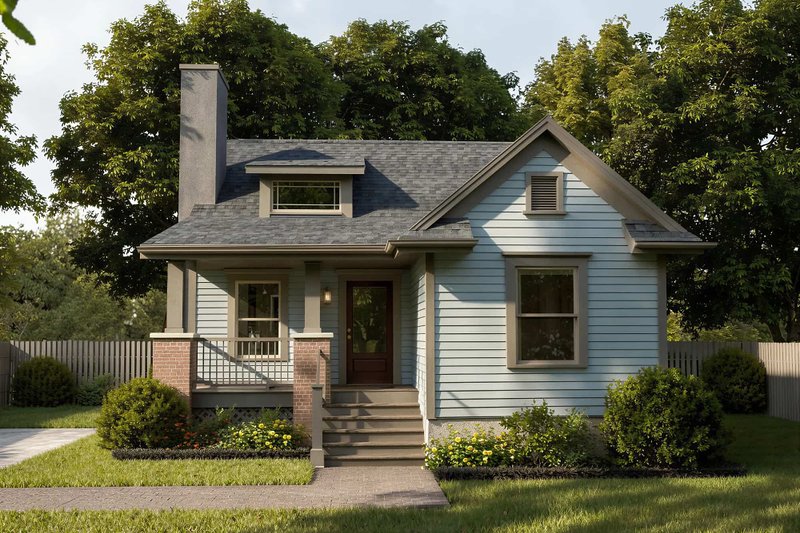 Dream House Plan - Exterior - Front Elevation 2 for Bungalow House Plan #79-139 - 3 bed, 2 bath