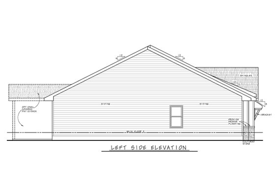 Exterior - Other Elevation for Modern House Plan #20-2475 - 3 bed, 2 bath
