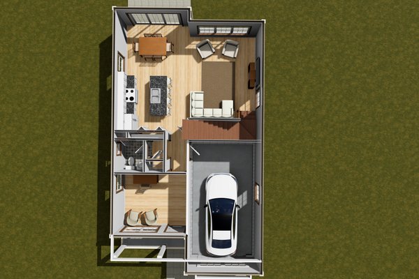 House Blueprint - Cottage Floor Plan - Main Floor Plan #513-2345