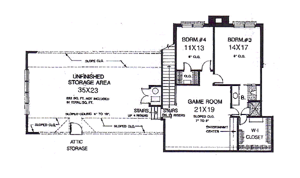 Country Floor Plan - Upper Floor Plan #310-949