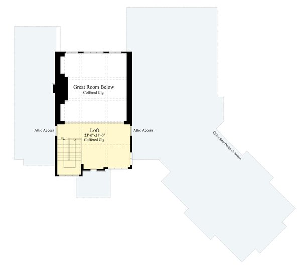 Dream House Plan - Contemporary Floor Plan - Upper Floor Plan #930-547