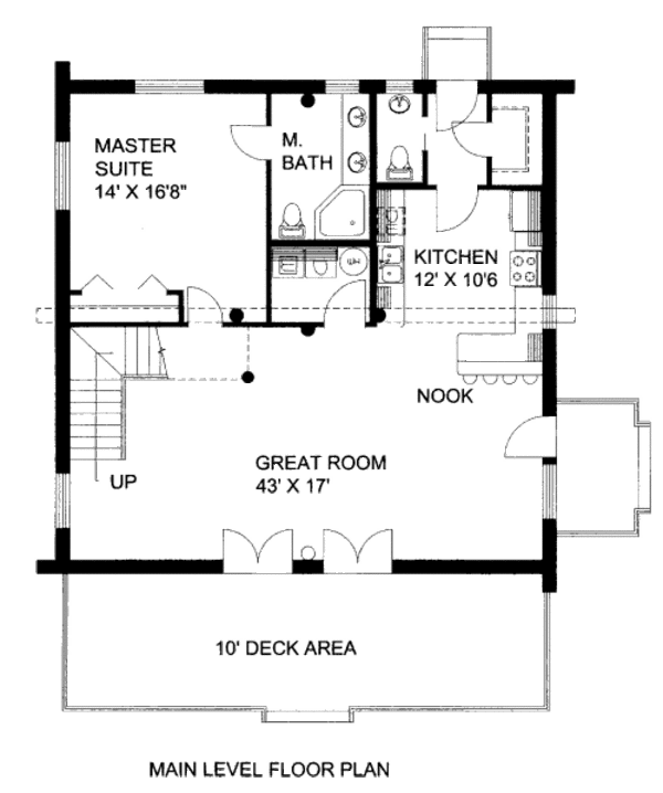 Log Floor Plan - Main Floor Plan #117-597