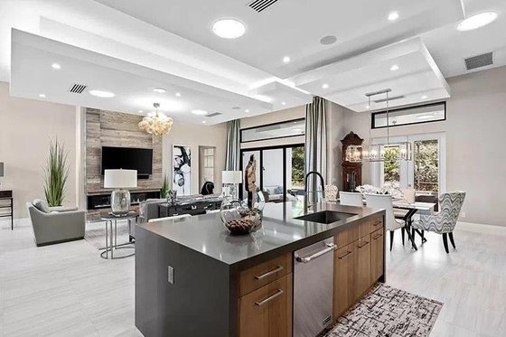 Interior - Kitchen 1 for Contemporary House Plan #548-36 - 3 bed, 3.5 bath