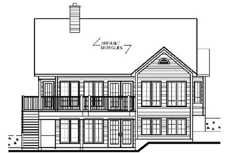 Home Plan - Exterior - Other Elevation for Traditional House Plan #23-454 - 2 bed, 1 bath