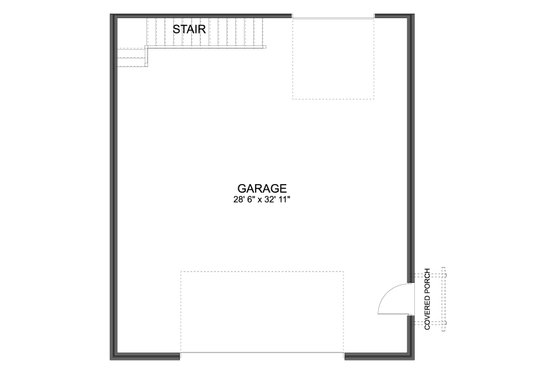 Floor Plan - Main Floor for Craftsman House Plan #1060-256, 0 bath