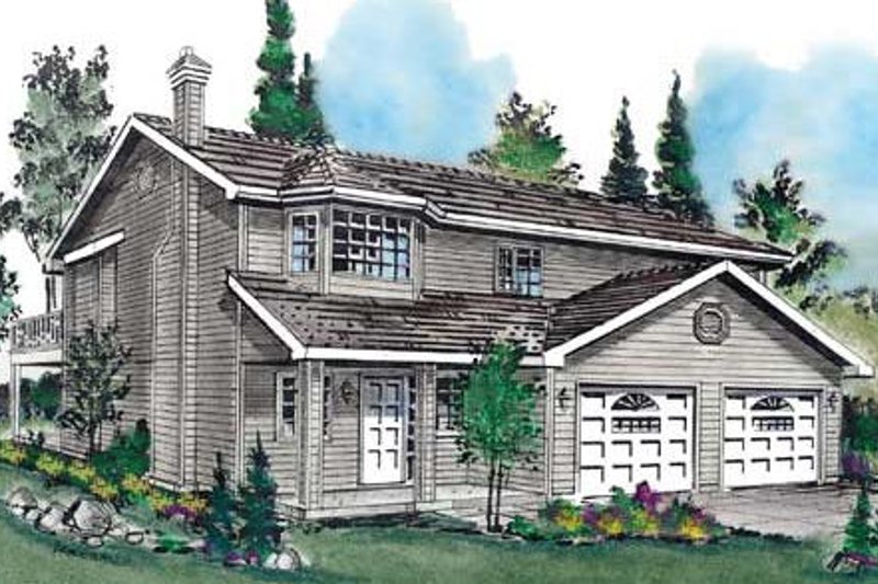 Home Plan - Traditional Exterior - Front Elevation Plan #18-9231