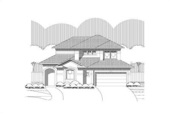 Exterior - Front Elevation House Plan #411-247 - 3 bed, 2 bath