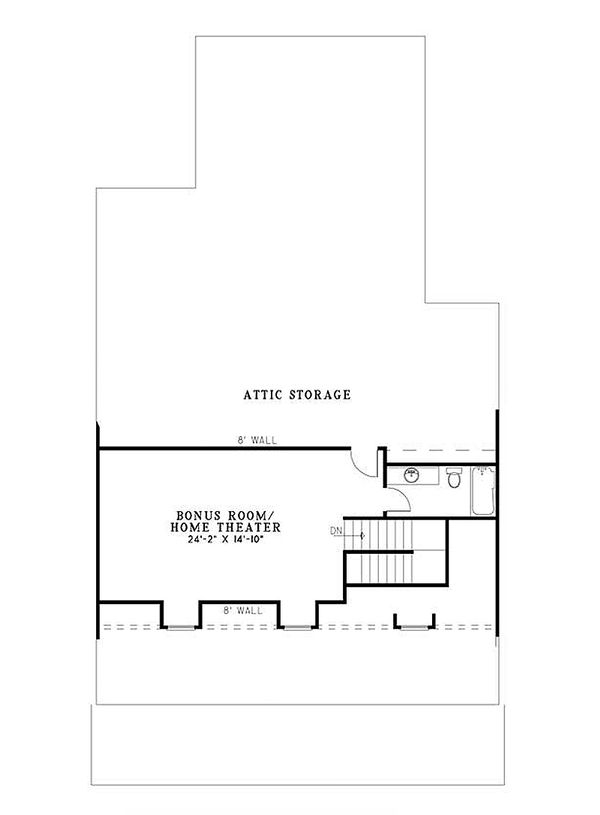 House Plan Design - Country Floor Plan - Upper Floor Plan #17-2181