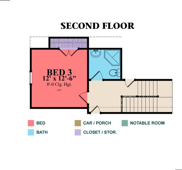 House Design - Country Floor Plan - Upper Floor Plan #63-279