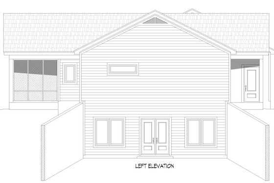 Exterior - Other Elevation for Country House Plan #932-1359 - 2 bed, 2 bath