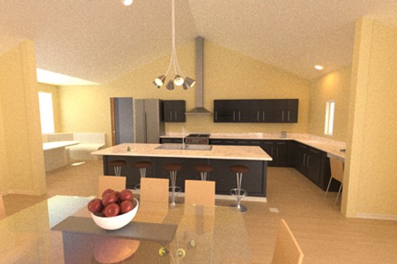 Interior - Kitchen for Ranch House Plan #436-1 - 3 bed, 2 bath