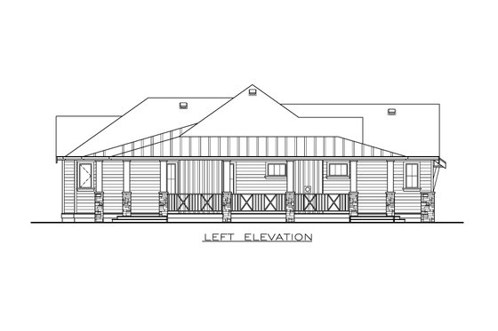 Exterior - Other Elevation for Farmhouse House Plan #1100-65 - 3 bed, 2 bath