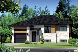 Contemporary Exterior - Front Elevation Plan #25-4369