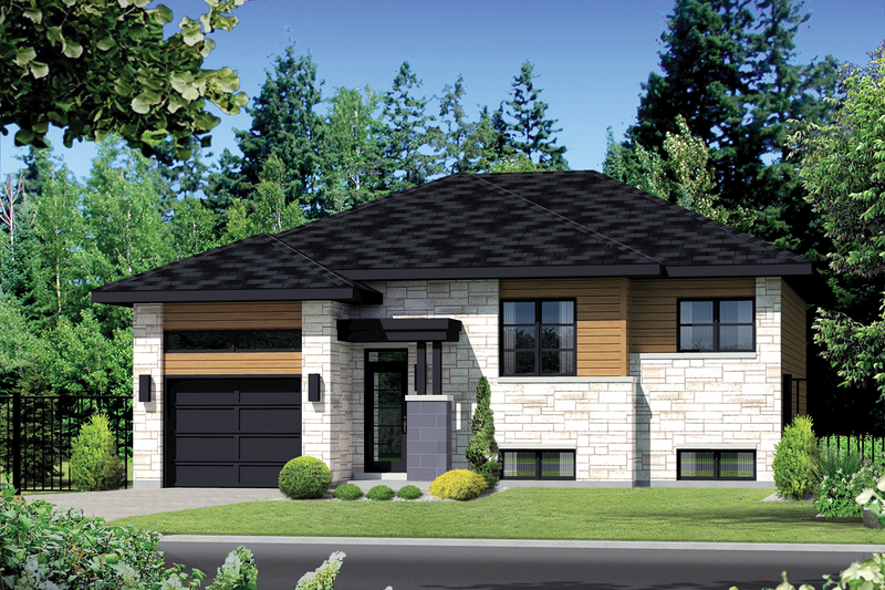 Contemporary Style House Plan - 2 Beds 1 Baths 998 Sq/Ft Plan #25-4369