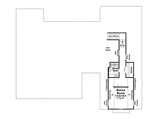 Dream House Plan - Upper Floor Plan