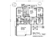 Craftsman Style House Plan - 3 Beds 3 Baths 1921 Sq/Ft Plan #310-1320 