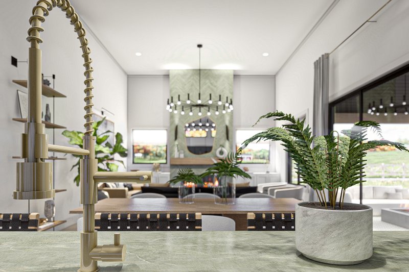 House Design - Interior - Family Room for Barndominium House Plan #455-261 - 2 bed, 2 bath