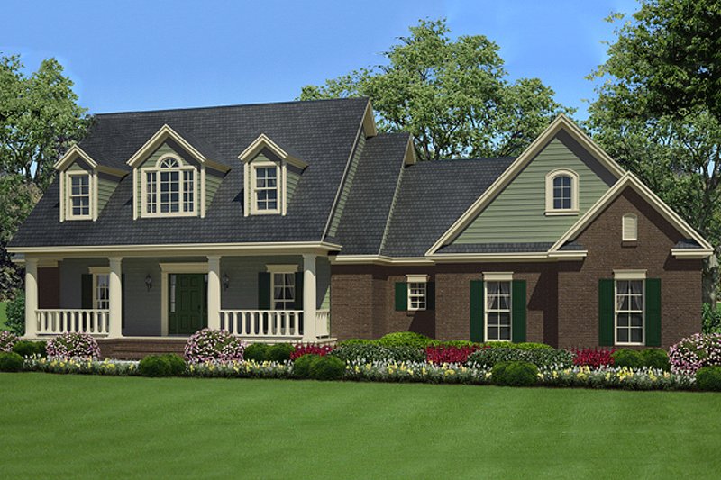 Architectural House Design - Traditional Exterior - Front Elevation Plan #21-329