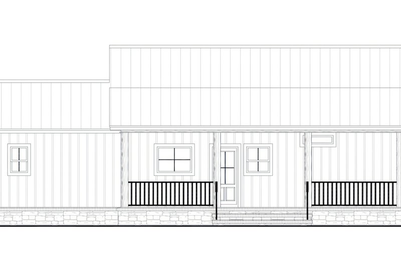 House Blueprint - Exterior - Rear Elevation for Craftsman House Plan #21-648 - 2 bed, 2.5 bath