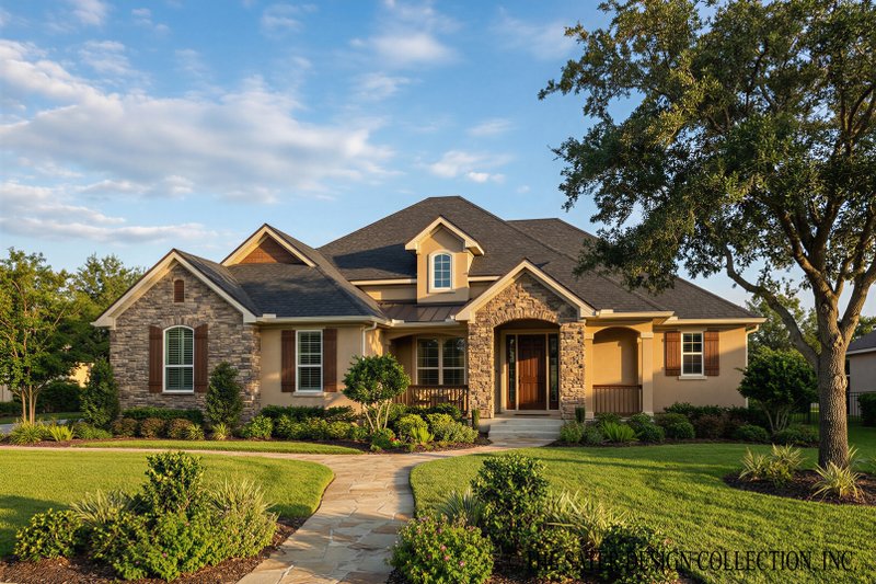 Architectural House Design - Country Exterior - Front Elevation Plan #930-186