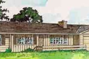 Ranch Exterior - Front Elevation Plan #116-154