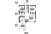 Contemporary Style House Plan - 2 Beds 1 Baths 900 Sq/Ft Plan #25-4525 
