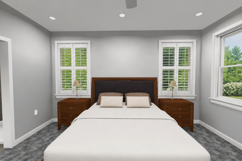 Architectural House Design - Interior - Master Bedroom for Country House Plan #1060-498 - 3 bed, 2 bath