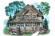 Country Style House Plan - 4 Beds 3 Baths 1784 Sq/Ft Plan #18-291 