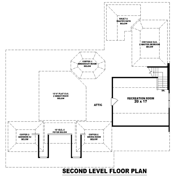 Southern Floor Plan - Upper Floor Plan #81-1097