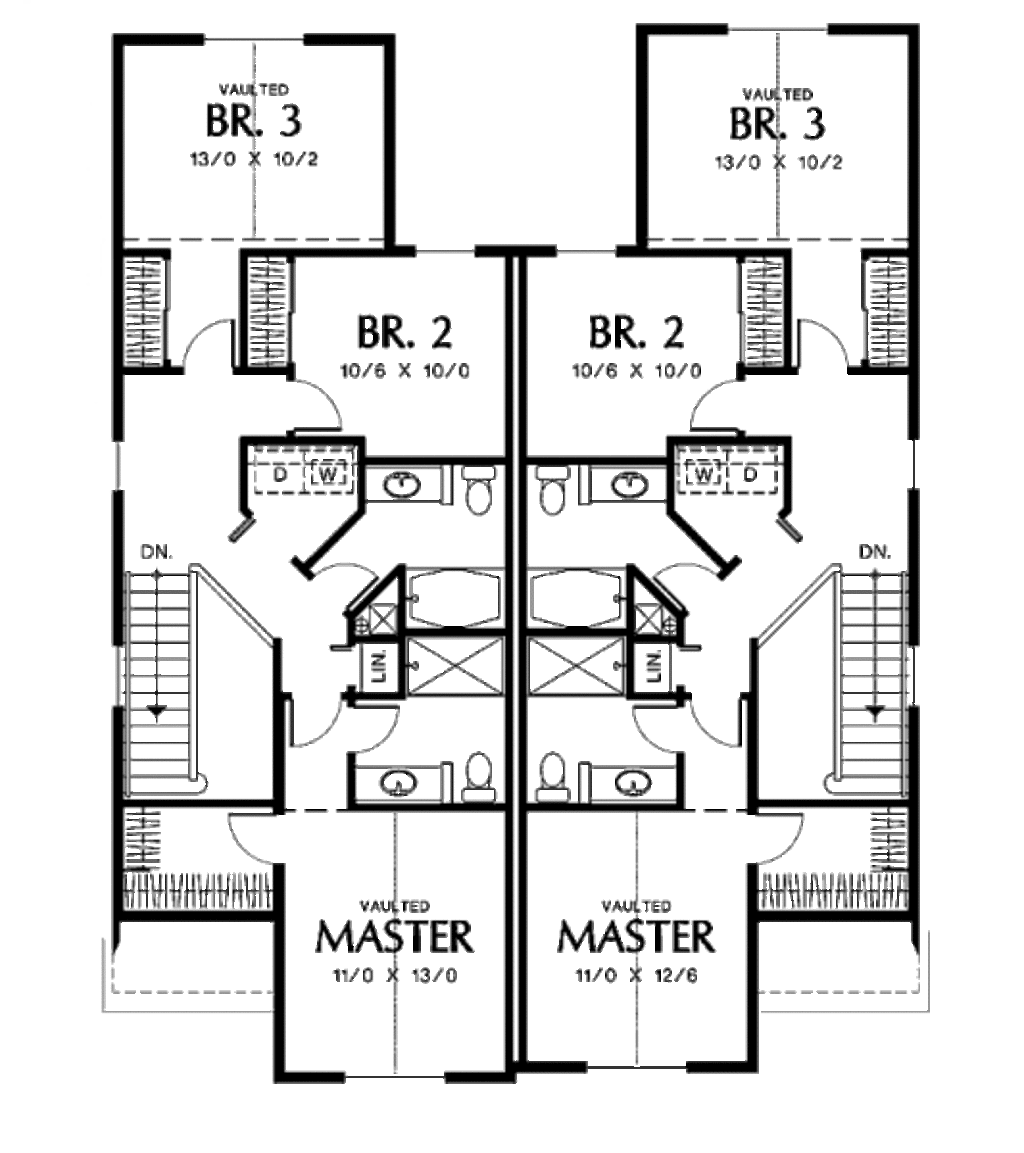 Traditional Style House Plan 3 Beds 2 5 Baths 1452 Sq Ft Plan 48 153