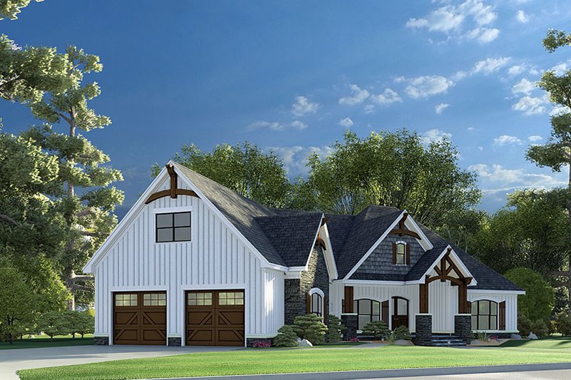 Dream House Plan - Exterior - Other Elevation 1 for Craftsman House Plan #923-192 - 3 bed, 2 bath