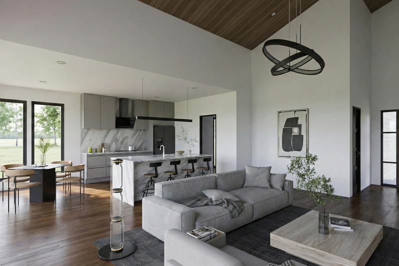 House Plan Design - Interior - Family Room for Modern House Plan #923-455 - 3 bed, 2 bath