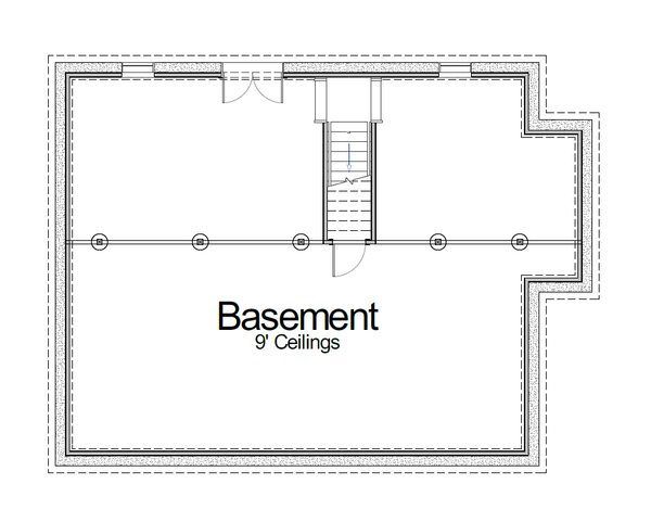 House Design - Country Floor Plan - Lower Floor Plan #1116-34