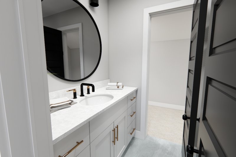 Architectural House Design - Interior - Bathroom 1 for Farmhouse House Plan #51-1263 - 3 bed, 3.5 bath