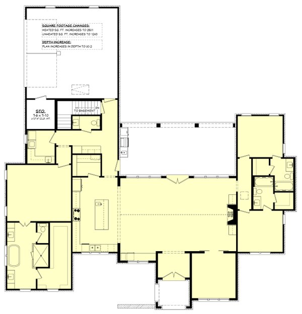 Southern Floor Plan - Other Floor Plan #430-372