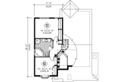 European Style House Plan - 2 Beds 2 Baths 1514 Sq/Ft Plan #25-318 