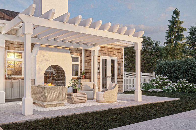 Home Plan - Exterior - Covered Porch for Cottage House Plan #455-631, 1 bath