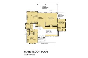 Floor Plan - Main Floor for Mediterranean House Plan #1066-46 - 5 bed, 5 bath