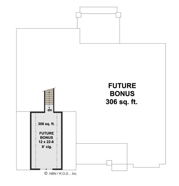 Traditional Floor Plan - Upper Floor Plan #51-1258