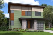 Contemporary Style House Plan - 4 Beds 4 Baths 2988 Sq/Ft Plan #48-709 