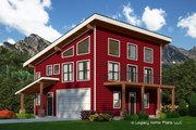 Contemporary Style House Plan - 3 Beds 2.5 Baths 2629 Sq/Ft Plan #932-637 