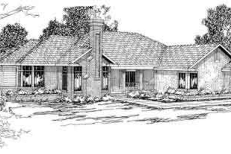 House Plan Design - Traditional Exterior - Front Elevation Plan #124-190