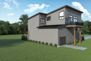 Exterior - Rear Elevation for Modern House Plan #1070-172 - 4 bed, 3 bath