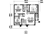 Contemporary Style House Plan - 3 Beds 2 Baths 2022 Sq/Ft Plan #25-4400 